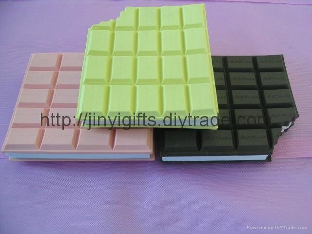 Promotion Chocolate Soft PVC Notebook 4