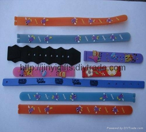 2011 Stylish Design of 3D Soft PVC Watch Strap 2