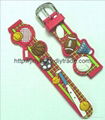 2011 Stylish Design of 3D Soft PVC Watch Strap 4