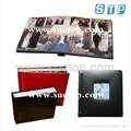 Flush mount album with PU/leather cover