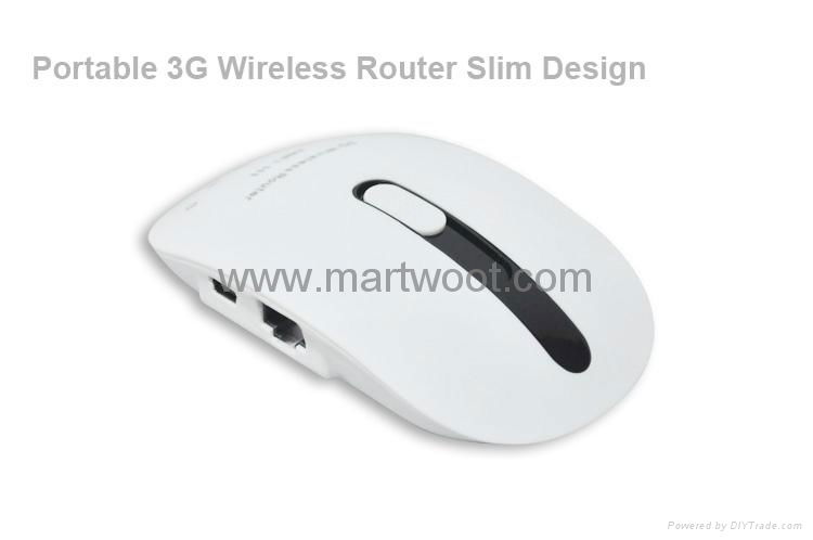 Portable 3G Wireless Router Slim Design (White Version) 2
