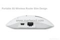 Portable 3G Wireless Router Slim Design (White Version) 3