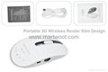 Portable 3G Wireless Router Slim Design (White Version) 5