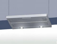 Slide-out range hood