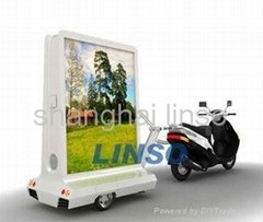 Motorcycle Trailer, Mobile Advertising Display
