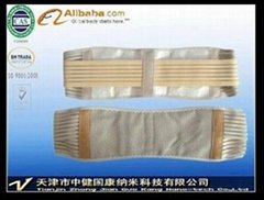 Magnetic self-heating tourmaline waist pad