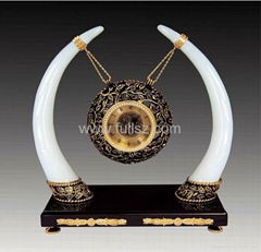 Antique Ivory International World Clock Jade