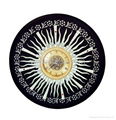 Antique Sun Art Wall Clock black 1