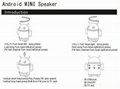 Android MINI Speaker for Tablet PC Mobile MP3 Loudspeaker 5