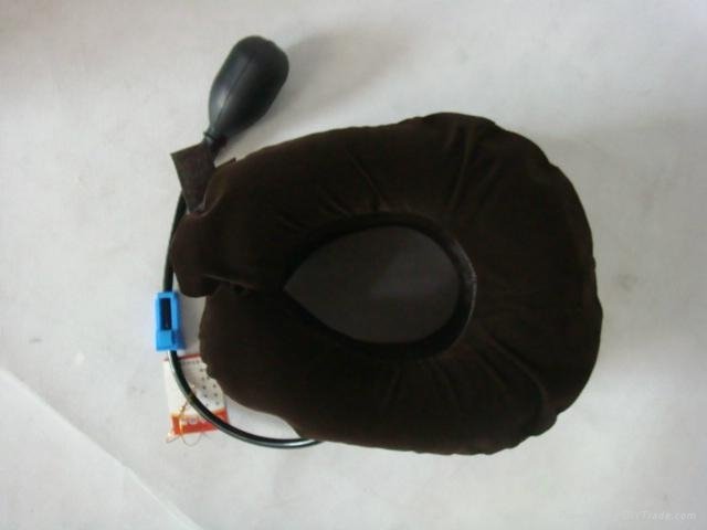 latex half flannel air neck traction massager 2