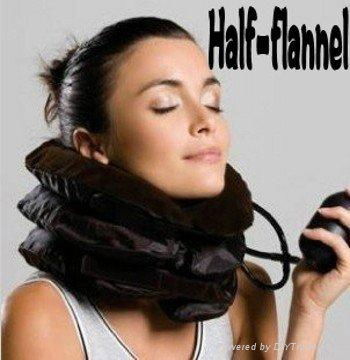 latex half flannel air neck traction massager 3