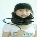 latex half flannel air neck traction massager 5