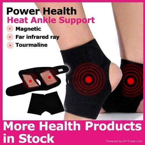 Magnetic ankle wraps pad coated with tourmaline