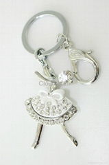 Fashion Zinc Alloy Keychain