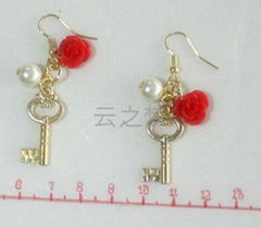 Fashion Rose Flower Earring