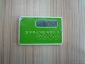 World's thinnest pocket credit card name card 2D pedometer 3