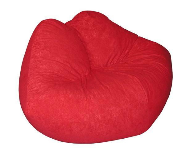 Child Plush Hot Lips Bean Bag Chair 2
