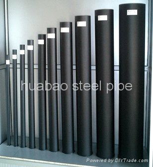 black steel seamless pipes sch40 