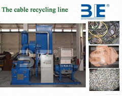 Cable recycling plant