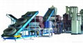 Waste tyre recycling line