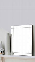 LOWEST PRICE - Abbey 65cm x 90cm Bevelled Edge Glass Wall Mirror