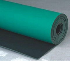 Anti-static rubber sheet