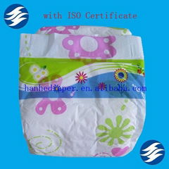 OEM baby soft diaper with PP tape