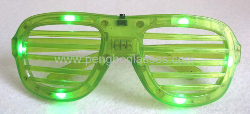 Novelty glasses with flash light 2