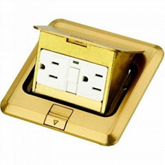 DCT-628/GB Brass Pop up floor box