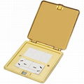 DHM-628/GNX Brass ultra-thin open type floor box