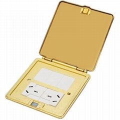 DHM-628/GNX Brass ultra-thin open type floor box