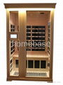 2 persons infrared sauna room carbon heater