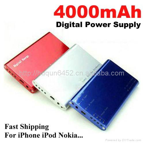 The large capacity 4000 MAH mobile power cell phone charger 5