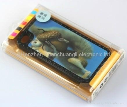 Wholesale -50pcs/lot 3D cartoon cute Cut electroplating stylish call phone case 2