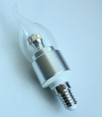 Led Candle Bulb E14 6W High Power led milky cover for chandelier lighting 5
