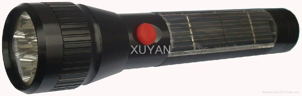 Solar Aluminum Flashlight 2