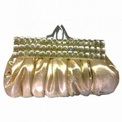 Leather evening bag