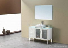 MDF White Bathroom Vanity