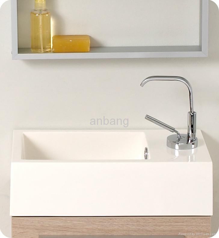 MDF White Bathroom Vanity 5