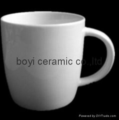plain white ceramic mug