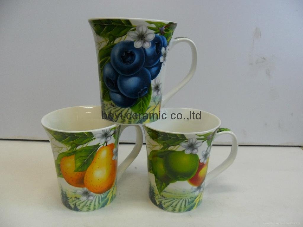 ceramic mug fine bone china OEM logo design 2