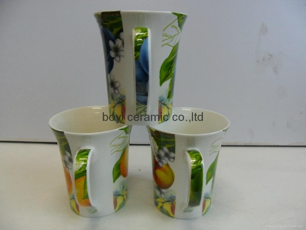 ceramic mug fine bone china OEM logo design