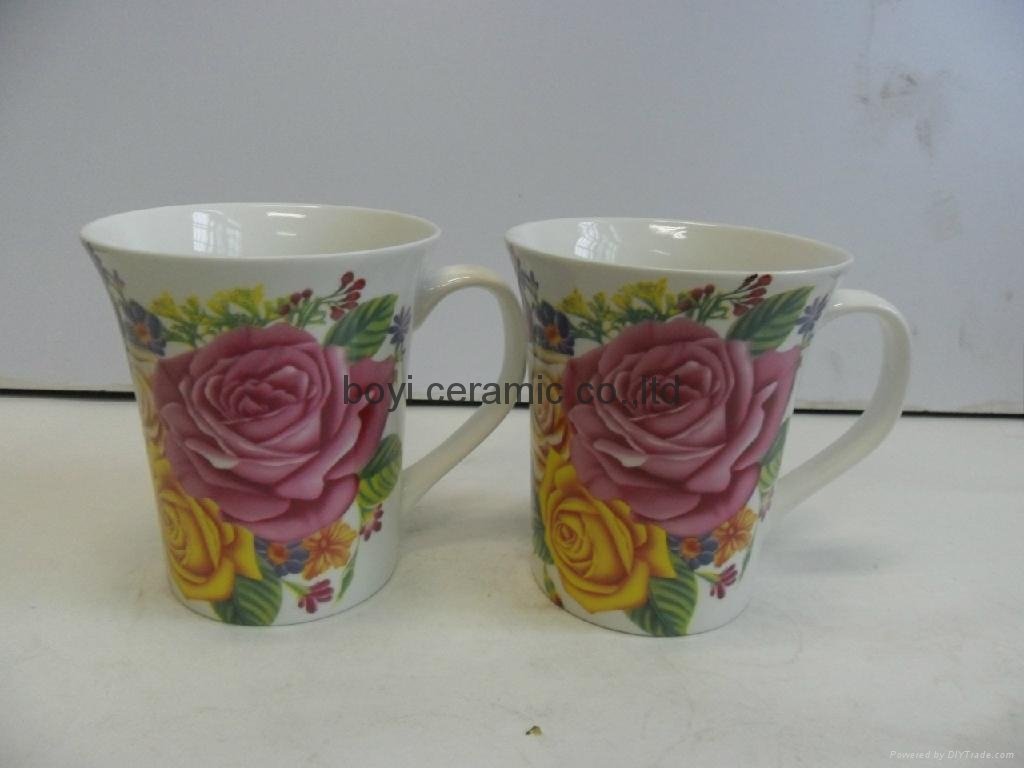 ceramic mug fine bone china OEM logo design 3