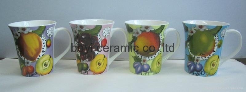 ceramic mug fine bone china OEM logo design 4