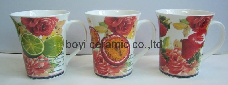 ceramic mug fine bone china OEM logo design 5