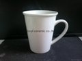 V shape ceramic mug branded printing OEM decal 5