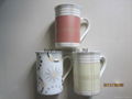 A flare mug ceramic porcelain fine bone china mug with full color 2