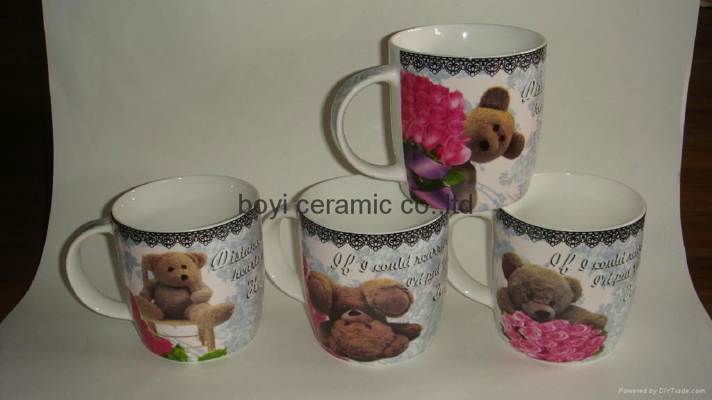 hot sale promotion mug fine bone china personalized design 3