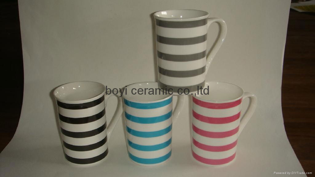 Tall flare Shape classic promotion ceramic mug 