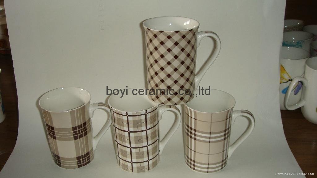 Tall flare Shape classic promotion ceramic mug  2